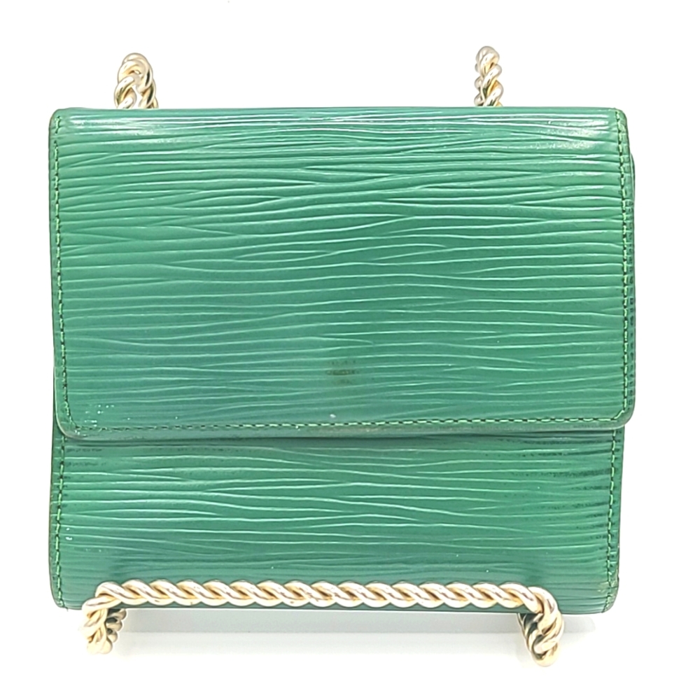 Louis Vuitton Epi Green Leather Compact Wallet - Picture 3 of 16